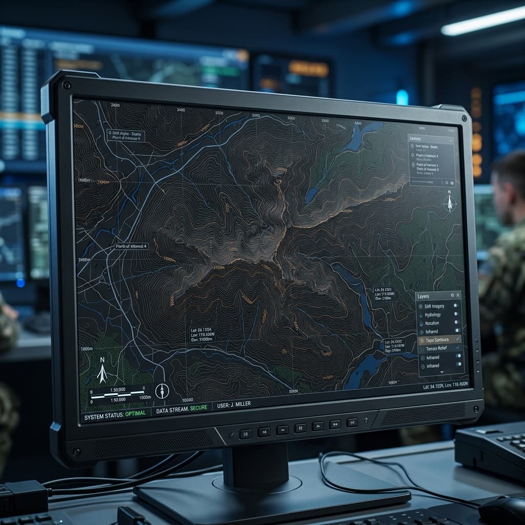 Topographic map